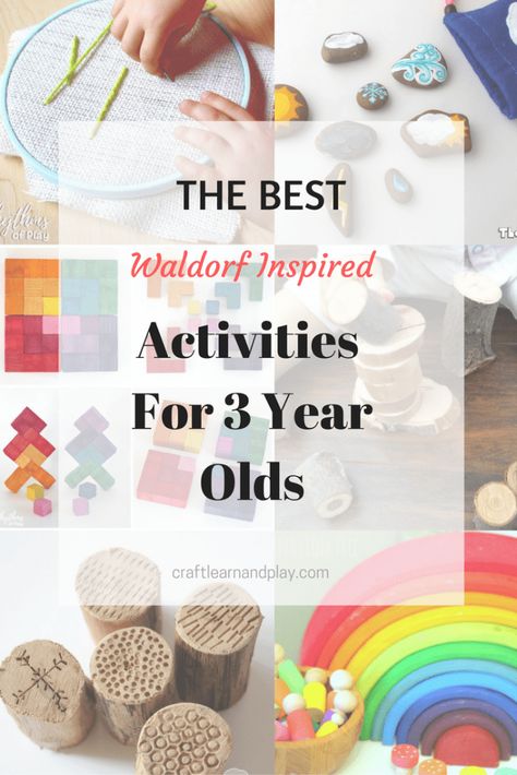 8 The Best Waldorf Inspired Activities And Crafts For 3 Year Olds Crafts For Two Year Olds, Waldorf Preschool, Arts And Crafts For Teens, Waldorf Crafts, Arts And Crafts House, Art And Craft Videos, Learn Crafts, Toddler Learning Activities, Waldorf Inspired