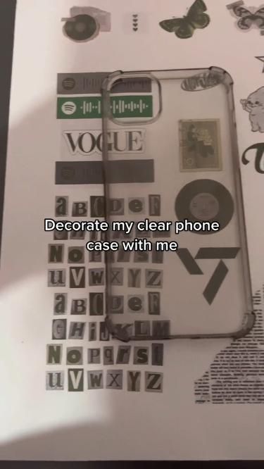 DIY phone case ideas - decorate your clear phone case with washi tape, stickers, glitter, and more! #phonecase #diyphonecase . #Y2k_Clear_Phone_Case #Things_To_Draw_And_Put_In_Your_Phone_Case #Aesthetic_Phone_Case_Prints #Stuff_To_Print_For_Your_Phone_Case Aesthetic Phone Case Prints, Clean Phone Case Aesthetic, Ideas For A Clear Phone Case, Spotify Playlist Phone Case, Stuff To Print For Your Phone Case, Things To Do With A Clear Phone Case, What To Put In Phone Case, Diy Clear Phone Case Ideas Polaroid, How To Make Stickers For Phone Case