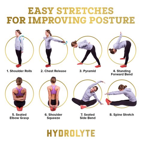 Postural Correction Exercises, Practice Good Posture, Stretching For Good Posture, How To Fix Posture While Sitting, How To Improve Posture While Sleeping, Stretch To Fix Posture, Posture Correcting Stretches, How To Get Good Posture Exercises, Fixing Back Posture