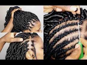 HOW TO ➟YOU CAN'T TELL IT'S CROCHET LOCS 1 HOUR [video] - Black Hair Information Short Brazilian Wool Braids, Braids With Brazilian Wool Hair, Brazilian Wool Box Braids, Knotless Twist Braids, Crochet Locs Hair, Crochet Braids Curly, Brazilian Wool Hairstyles, Brazilian Wool, Crochet Hair Styles Freetress