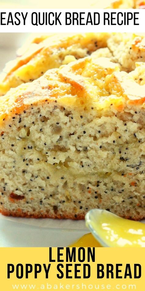 Lemon Poppy Seed Bread, William Sonoma Recipes, Poppy Seed Bread, Quick Bread Recipes Easy, Lemon Poppyseed Bread, Lemon Bread, Seed Bread, Lemon Poppy Seed, Curd Recipe