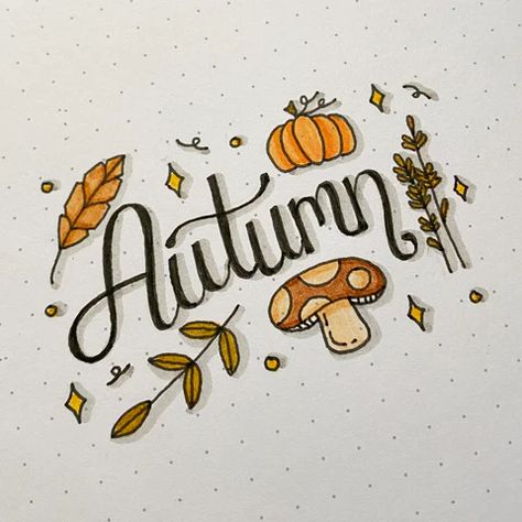 Autumn Drawing Inspiration, Cute Fall Things To Draw Easy, Fall Doodles Autumn Simple, Cute Autumn Doodles, Cute Autumn Drawings Easy, Autumn Doodle Art, Fall Journal Doodles, Fall Inspired Drawings, Autumn Cute Drawing