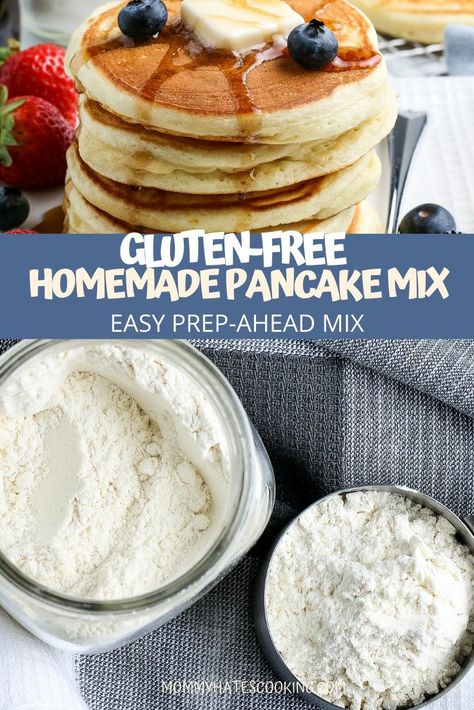 Gluten Free Pancake Mix Recipe, Gluten Free Pancakes Easy, Gluten Free Pancake, Gluten Free Pancake Mix, Pancake And Waffle, Pancake Mix Recipe, Homemade Pancake Mix, Dairy Free Pancakes, Pancake Mix Recipes