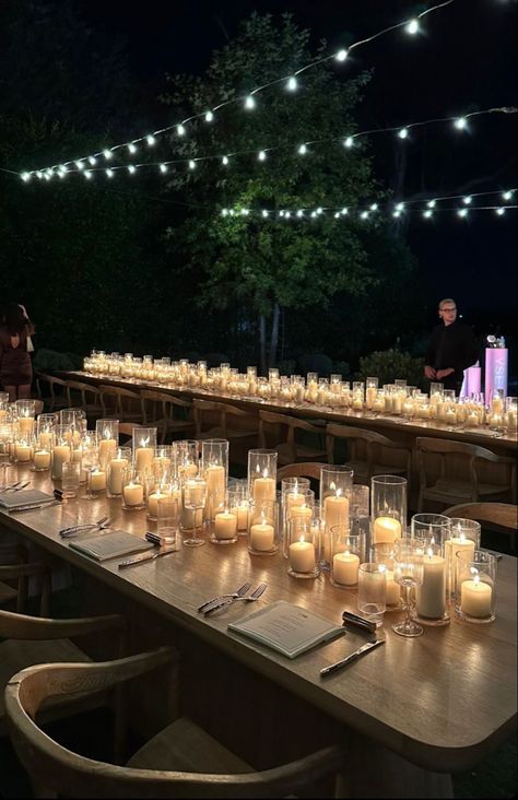 Candlelit Wedding, Candle Lit Wedding, Birthday Dinner Party, Dream Wedding Decorations, Wedding Planning Decor, Boda Mexicana, Future Wedding Plans, Dream Wedding Ideas Dresses, Neutral Wedding