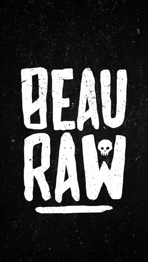 BEAURAW - Punk Logo Punk Logos Design, Raw Logo Design, Punk Branding, Punk Logo Design, Edgy Logo Design, Punk Logos, Punk Typography, Logo Punk, Grunge Logo