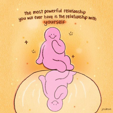 The relationship you have with yourself is the foundation for all other relationships in your life. When you learn to love, respect, and be kind to yourself, you‘ll be better equipped to do the same with others. #youself #loveyourself #personaldevelopment #believeinyourself #relationships #kindtoyourself #artwork #illustrator Mr Bubbles, Positive Quote Poster, Bubble Quotes, Cute Text Quotes, College Quotes, Respect Quotes, Happy Minds, Healing Words, Kind Reminder