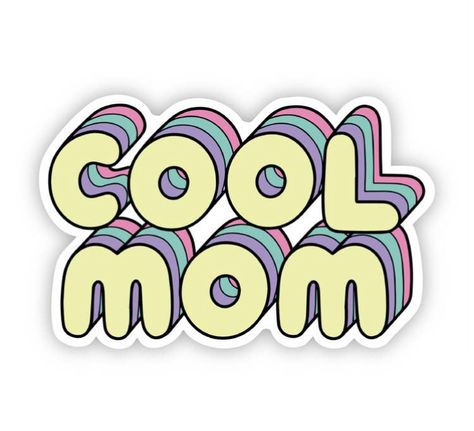 Kindle Decoration, Mom Lettering, Mom Stickers, Sticker Wa, Cricut Stickers, Colorful Stickers, Shrinky Dink, Christian Stickers, Cool Mom