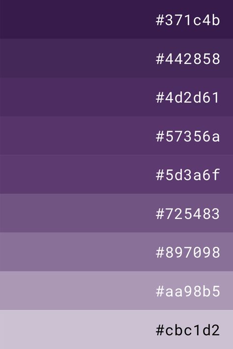 Purple Pallete Color Code, Aesthetic Colour Hex Codes, Goodnotes Color Palette Purple, Purple Hex Codes Colour Palettes, Dark Purple Hex Code, Color Purple Palette, Galaxy Hex Codes, Purple Colour Palette Hex Codes, Canva Purple Palette