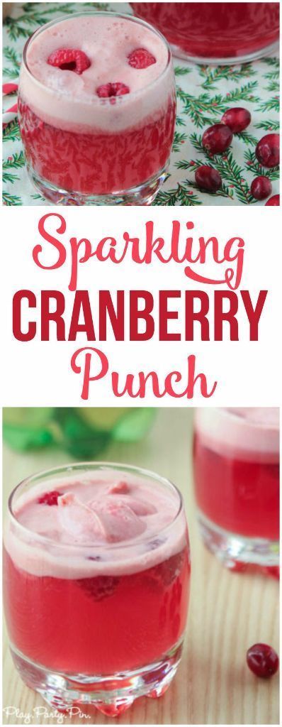 This cranberry raspberry holiday punch recipe looks delicious, a perfect holiday party drink! Sparkling Cranberry Punch, Holiday Punch Recipe, Cranberry Punch, Holiday Party Drinks, Thanksgiving Drinks, Holiday Punch, Punch Recipe, Tonic Water, Punch Recipes