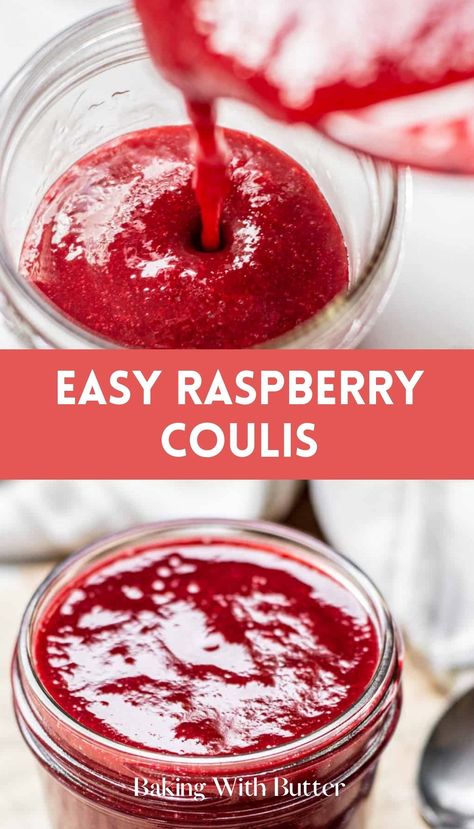 Best Raspberry Coulis - top choice for adding a fruity touch to your meals. Brownies Ice Cream, Topping For Pancakes, Coulis Recipe, Raspberry Sauce Recipe, Raspberry Bars, Raspberry Yogurt, Raspberry Coulis, Raspberry Sauce, Raspberry Syrup