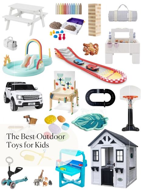 The Best Outdoor Toys for Kids Outside Toys For Kids Backyards, Summer Toys For Kids, Outdoor Toys For Kids 4-8, Toddler Toys For Boys, Outdoor Toddler Toys, Toddler Outdoor Toys, Outdoor Kids Activities, Outside Toys For Toddlers, Outdoor Kids Toys