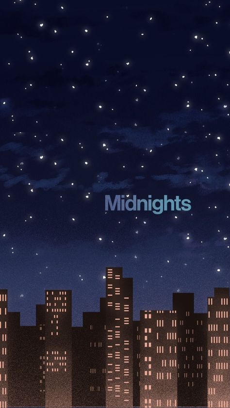 Album Aesthetic Wallpaper, Midnights Album Aesthetic, Midnight Wallpaper, Taylor Swfit, Midnights Album, Midnight City, Album Aesthetic, Night Stars, Estilo Taylor Swift