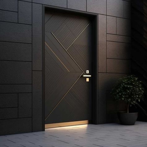 Black Main Door Entrance, Stylish Doors Entrance, Main Door Elevation, Apartment Main Door, Main Entrance Door Design Architecture, Flat Main Door Design Entrance, Latest Main Door Design Entrance, Main Door Design Entrance Modern, Stylish Door Design