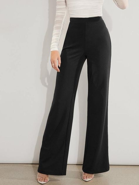 High Waisted Black Trousers, High Waist Wide Leg Pants, Formal Pants, Dressy Pants, Women Pants, Pantalon Large, Straight Leg Trousers, Fashion Sale, Fall Outfits Women