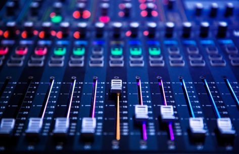 Professional sound and audio mixer contr... | Premium Photo #Freepik #photo #music #technology #line #dj Pinterest Pasta, Brand Concept Board, Recording Room, Sound Mixer, Music Mixer, Musical Keyboards, Home Recording Studio Setup, Recording Studio Setup, Mixer Dj