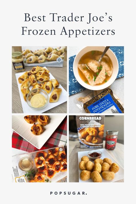 Green Bean Casserole Bites, Trader Joes Bread, Trader Joes Appetizers, Homemade Appetizer, Vegetable Dumplings, Frozen Appetizers, Popsugar Food, Party Finger Foods, Trader Joe