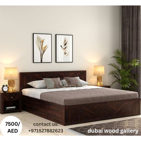 Latest Wooden Bed Designs, King Size Bed Designs, Bed Design Modern Luxury, Wooden King Size Bed, Wooden Double Bed, Simple Bed Designs, Box Bed Design, Double Bed Designs, Wood Bed Design