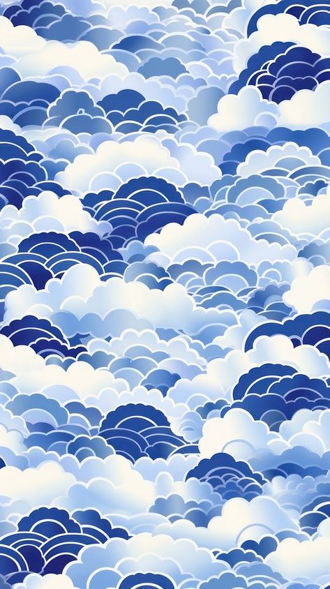 Tile pattern of cloud backgrounds outdoors nature. | premium image by rawpixel.com / Ratcharin Noiruksa Wind Pattern Design, Chinese Clouds Pattern, Japanese Clouds Illustration, Japan Pattern Design, Chinese Cloud Pattern, Japanese Cloud Pattern, Diana Tattoo, Scorpio Wallpaper, Japanese Clouds