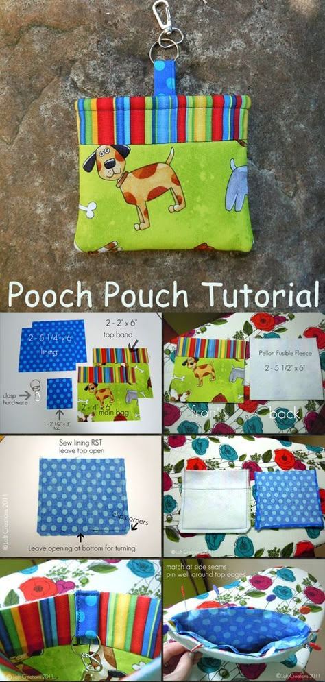 Poop Bag Holder Diy, Dog Sewing Patterns, Dog Treat Bag, Dog Treat Pouch, Dog Poop Bag Holder, Pouch Diy, Dog Training Treats, Pouch Sewing, Diy Dog Treats