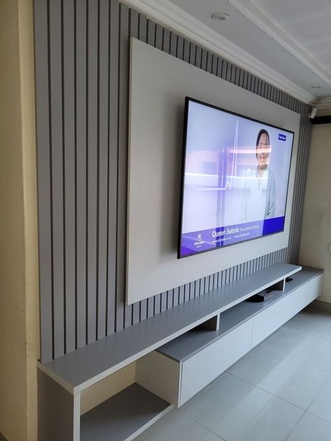 Tv Wall Stand Ideas, Modern Floating Tv Unit, Floating Tv Wall Panel, Floating Tv Stands Ideas For Living Room, Wall Tv Stand Ideas, Floating Tv Unit Modern, Floating Tv Stand Living Room, Floating Tv Cabinet Modern, Floating Tv Stand Ideas