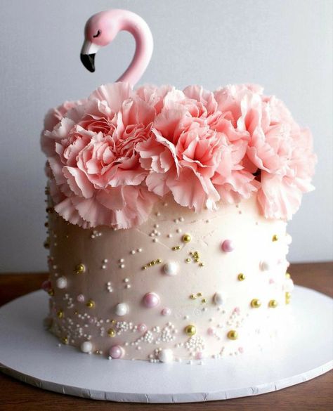 Flamingo Cake, Animal Cakes, Creative Birthday Cakes, Beautiful Birthday Cakes, Baby Birthday Cakes, Cute Birthday Cakes, Cool Birthday Cakes, Cake Icing, Cake Designs Birthday