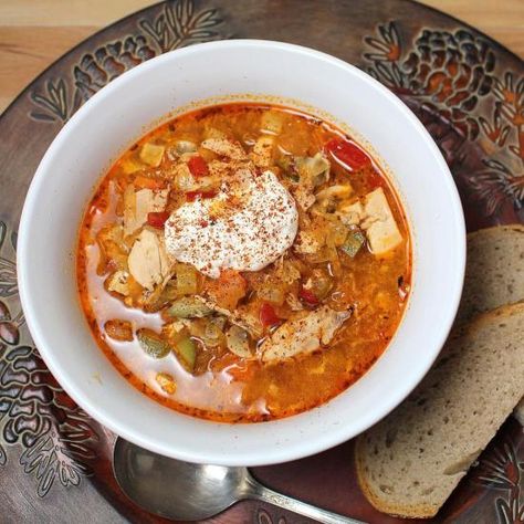 Chicken Paprikash Soup Recipe, Paprika Soup, Chicken Paprika, Chicken Paprikash, Sauteed Carrots, 30 Min Meals, Paprika Chicken, Hot And Sour Soup, Sausage Potatoes