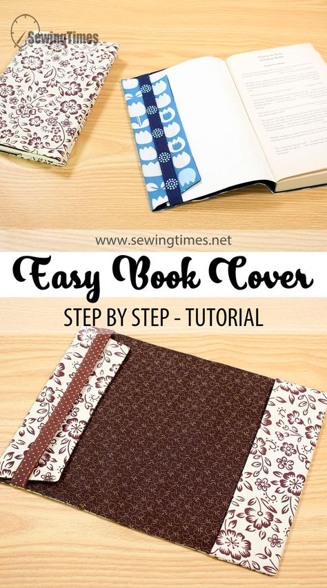 Paper Back Book Cover Diy, Fabric Cover Book Diy, Pattern For Book Cover, How To Put A Cover On A Book, Book Cover Sewing Pattern Free, Textiles Book Cover Ideas, How To Sew A Journal Cover, Book Sleeve Pattern With Zipper, Fabric Covers For Books