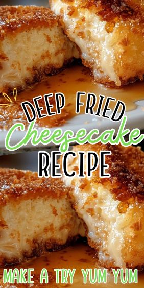 Deep Fried Cheesecake Recipe Deep Fried Cheesecake Bites, Fried Cheesecake Bites, Deep Fried Cheesecake, Deep Fried Fair Food, Deep Fried Desserts, Fried Cheesecake, Deep Fried Recipes, Fried Recipes, Deep Fried Appetizers