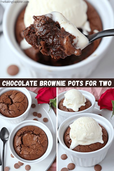 Ramkin Recipes, Ramekin Desserts, Ramekin Dessert, Ramekin Recipe, Small Batch Baking, Dessert For Two, Mug Recipes, Brownie Recipe, Single Serving