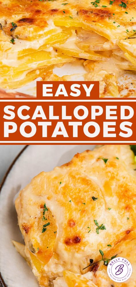 Scalloped New Potatoes, Skillet Scalloped Potatoes Pioneer Woman, Easy Scalopped Potatoes Recipe, Weight Watchers Scalloped Potatoes, Scalloped Potatoes No Milk, Scalloped Potatoes For 4 People, Easy Scappoled Potatoes Recipes, East Scalloped Potatoes, What To Make With Canned Potatoes