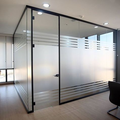 Office Partition Design, Sandblasting Ideas, Glass Film Design, Dental Design Interior, Glass Wall Office, Glass Office Partitions, Dentist Office Design, Small Office Design Interior, Dental Office Design Interiors