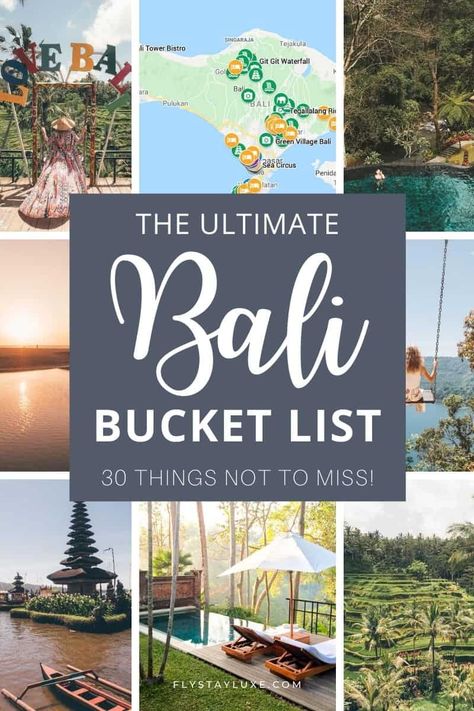 Bali Places To Visit, Bucket List Trips, Bali Activities, Bali Bucket List, Bucket List Items, Things To Do In Bali, Green Village, Bali Trip, Bali Honeymoon