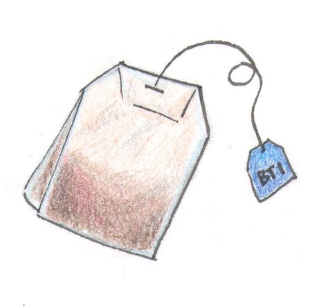 Cute Teabag Aesthetic, Teabag Illustration, Tea Bag Illustration, Tea Bag Drawing, Tea Bag Tattoo, Teabag Tattoo, Pot Tattoo, Tea Story, Passion Tea