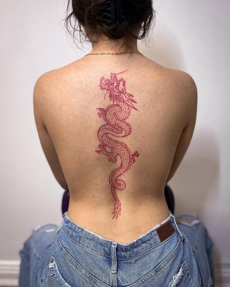 Dragon Tattoo For Women Side Rib, Dragon Tattoos Ideas, Dragon Tattoo On Back, Dragon Tattoo Chest, Tattoos Ideas For Women, Dragon Tattoo Back, Black Dragon Tattoo, Red Dragon Tattoo, Dragon Tattoo For Women