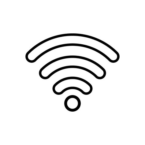 Wifi Icon Png, Wifi Aesthetic, Logo Wifi, Wifi Logo, Icon Png Transparent, Wifi Icon, White Icons, Line Sketch, Png Aesthetic