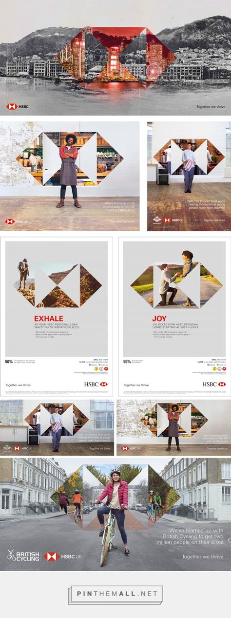 HSBC Advertising Inspiration, Banks Advertising, Banks Ads, Business Banking, Inmobiliaria Ideas, Bank Branding, Digital Advertising Design, Ad Layout, Flyers Design