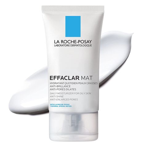 LA Roche-Posay Effaclar Mat Daily Moisturizer - New Formula for Oily Skin Face Moisturizer For Oily Skin, La Roche Posay Effaclar, Smooth Skin Texture, Moisturizer For Oily Skin, Oil Moisturizer, Facial Moisturizers, Best Moisturizer, Minimize Pores, Skin Care Serum