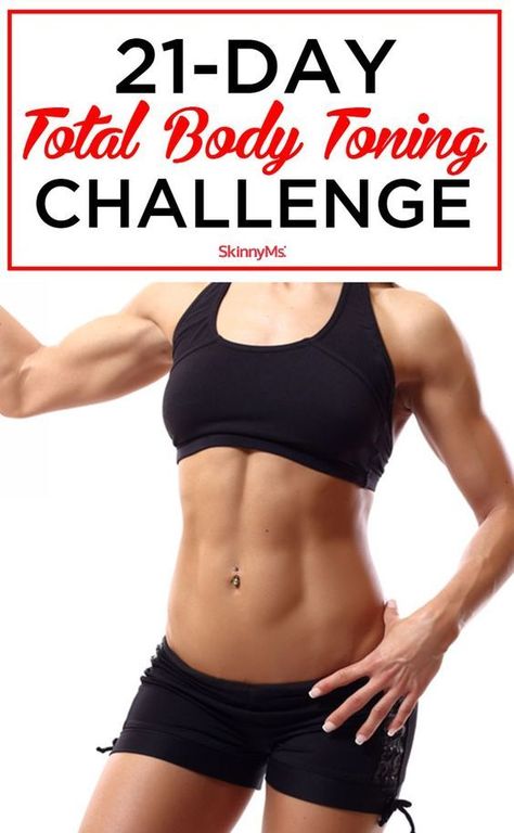 Take the 21-Day Total Body Toning Challenge! -skinnyms -totalbody -workoutTake the 21-Day Total B Toning Challenge, Tone Body Workout, Total Body Toning, Body Toning, Toning Workouts, Fitness Challenge, Body Fitness, Total Body Workout, Motivation Fitness