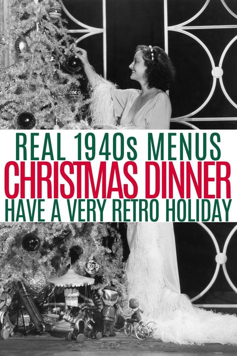 Victorian Christmas Party Food, Christmas Breakfast For Dinner, 1950s Christmas Dinner, 1940s Appetizers, Food Ideas For Christmas Eve, Christmas Supper Ideas Families, Christmas Eve Dinner Traditions, 1940s Christmas Aesthetic, Meal Ideas For Christmas Dinner