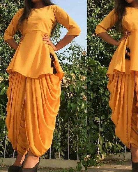 How To Wear Dhoti, Dhoti Salwar, Basic Dress Pattern, Patiala Suit Designs, Patiyala Dress, Bridal Suits, Stylish Kurtis Design, Easy Dress Sewing Patterns, Neck Designs For Suits