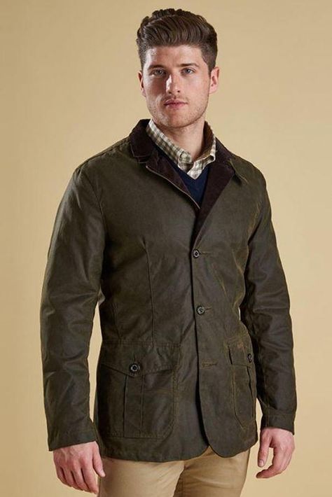 Barbour Lutz Wax Jacket - Olive MWX0566OL51 - Smyths Country Sports Waxed Jacket Outfit, Waxed Canvas Jacket, Mens Fashion Country, Barbour Wax Jacket, Barbour Wax, Country Sports, Waxed Jacket, Wax Jacket, Waxed Cotton Jacket