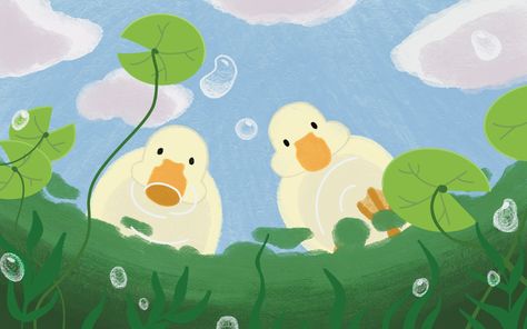 Wallpaper | macbook wallpaper | cute wallpaper | wallpaper aesthetic | wallpapers | wallpaper pc | wallpaper anime | wallpaper art | illustration | draw | drawing | procreate | easy procreate drawings | procreate drawing | drawing #procreate #wallpaper #macbook #aesthetic #duck #recreated #recreations #illustration #drawing #draw #duckies #procreate Whats Wallpaper, Duck Wallpaper, Frog Wallpaper, Cute Wallpapers For Ipad, Images Kawaii, Cute Laptop Wallpaper, Desktop Wallpaper Art, Cute Desktop Wallpaper, Mac Wallpaper