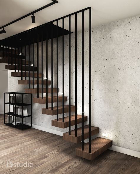 Minimalist Stairs, Small Staircase Ideas, Interior Stair Railing, Staircase Interior Design, Small Staircase, Modern Stair Railing, Luxury Staircase, Staircase Design Modern, Staircase Railing Design