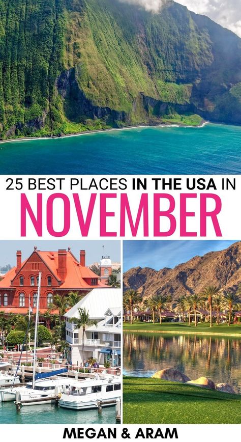 Best Travel In November, 30a In November, Best Places To Visit In November In Us, Maine In November, San Diego In November, Best November Vacations, Where To Travel In November, Las Vegas In November, Vegas In November