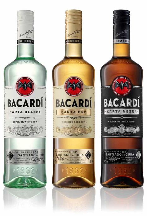 Want to know what the difference in types of rum are, e.g., what is Bacardi gold rum vs Bacardi dark rum? If so, click here for that and lots more on rum! Acholol Aesthetic, Bacardi Drinks, Bacardi White Rum, Alcoholic Party, Bacardi Gold, The Rum Diary, Gold Rum, Bacardi Rum, Caribbean Rum