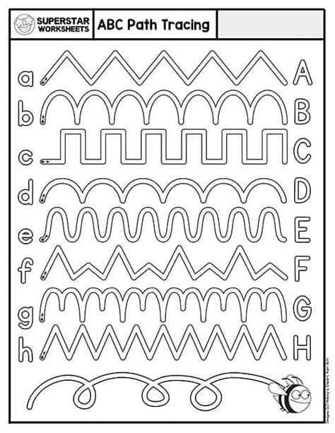 Pre K Letter Recognition Worksheets, Letter Review Activities For Preschool, Free Printable Handwriting Worksheets, Handwriting Worksheets For Kindergarten, Writing Worksheets Kindergarten, Printable Handwriting Worksheets, Free Printable Alphabet Worksheets, Kindergarten Handwriting, Maze Activity