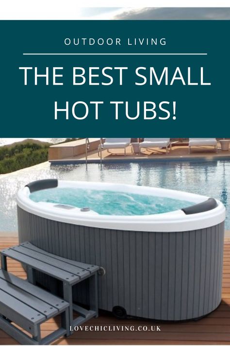 Want some small hot tub ideas for your backyard, look no further. We've rounded up some of the best tiny hot tubs for small gardens - Small Hot Tub Ideas, Inexpensive Hot Tubs, Hot Tub Ideas, Small Hot Tub, Hot Tub Pergola, Round Hot Tub, Hot Tub Patio, Portable Hot Tub, Diy Hot Tub