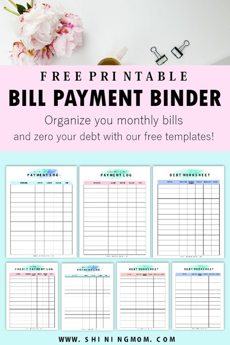 Free monthly bill payment log printable Bill Pay Tracker Free Printable, Bills And Budget Organizer, Pay Bills Organizer, Bill Pay Calendar Free Printable, Bill Paying Organization, Payment Tracker Printables Free, Diy Bill Organizer, Free Bill Tracker Printable, Bill Organizer Printable