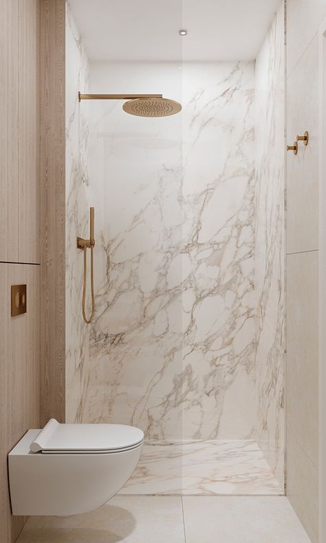 CROATIAN_01 on Behance Cream Marble Bathroom, Beige Marble Bathroom, Small Bathroom Wallpaper, Cream Bathroom, Media Cabinets, Marble Tile Bathroom, White Marble Bathrooms, Bathroom Paneling, Custom Headboard