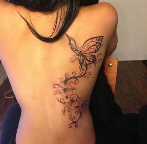 Celestial Goddess, Butterfly Back Tattoo, Pretty Hand Tattoos, Small Pretty Tattoos, Spine Tattoos For Women, Tattoos For Black Skin, Medusa Tattoo, Pretty Tattoos For Women, Dope Tattoos For Women